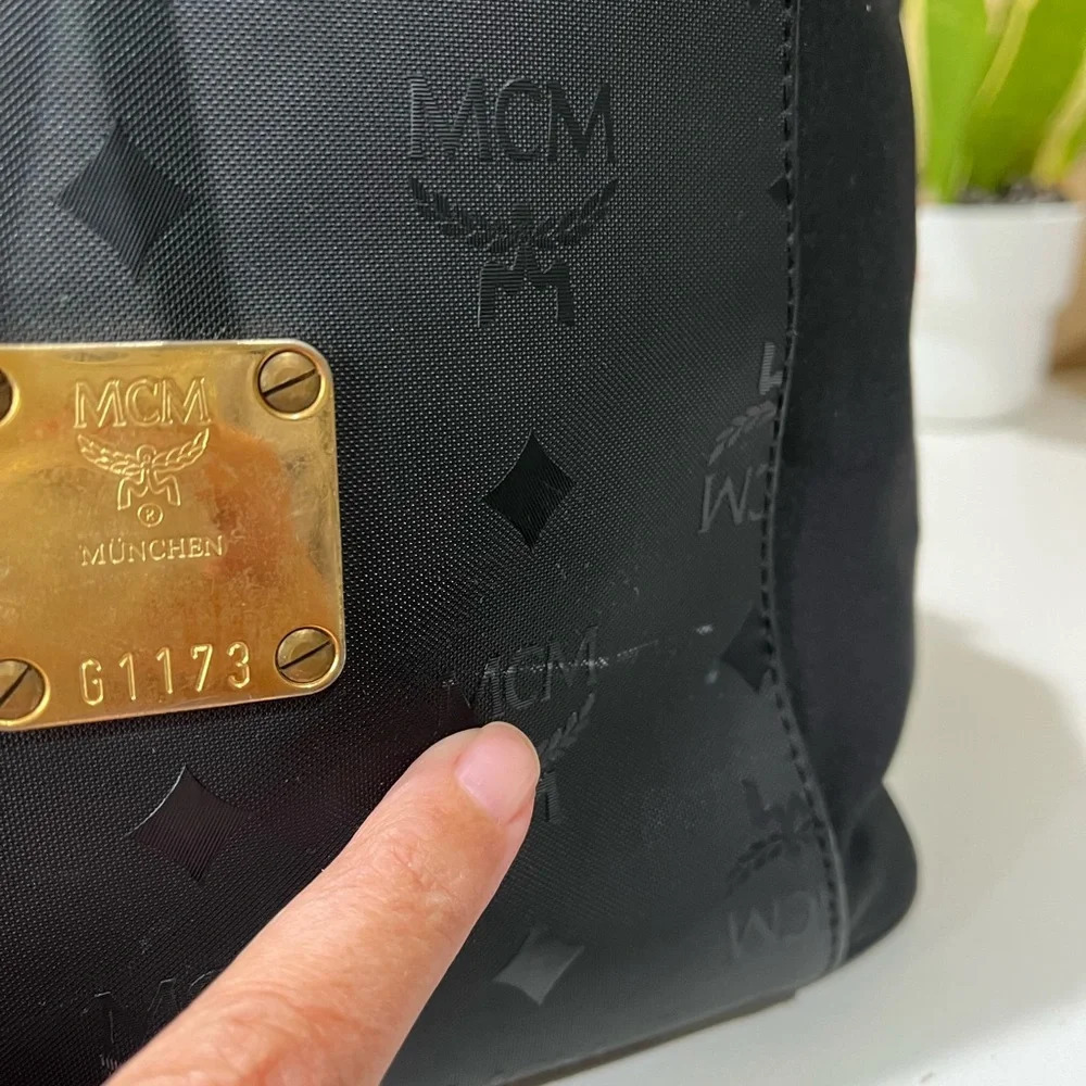 MCM Black Drawstring Bag - Picture 11 of 16